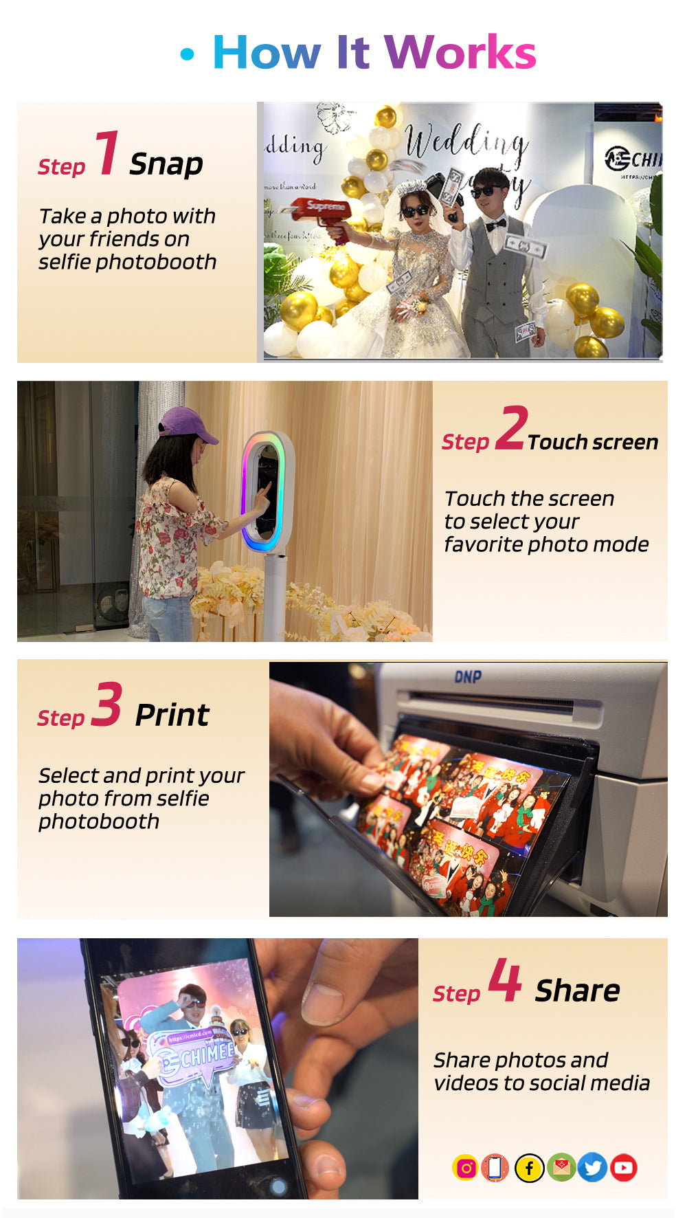 Oval RGB iPad Photo Booth | Lightweight, Customizable, and Ready for Events