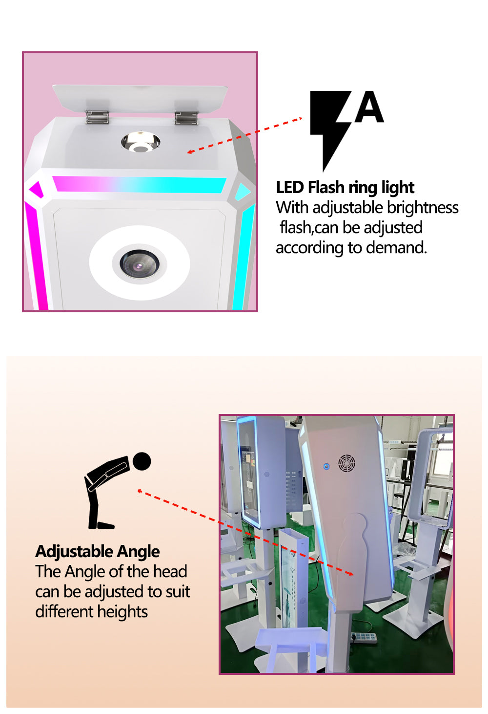Surface Pro/iPad DSLR Photo Booth | RGB LED Event Booth with Flight Case