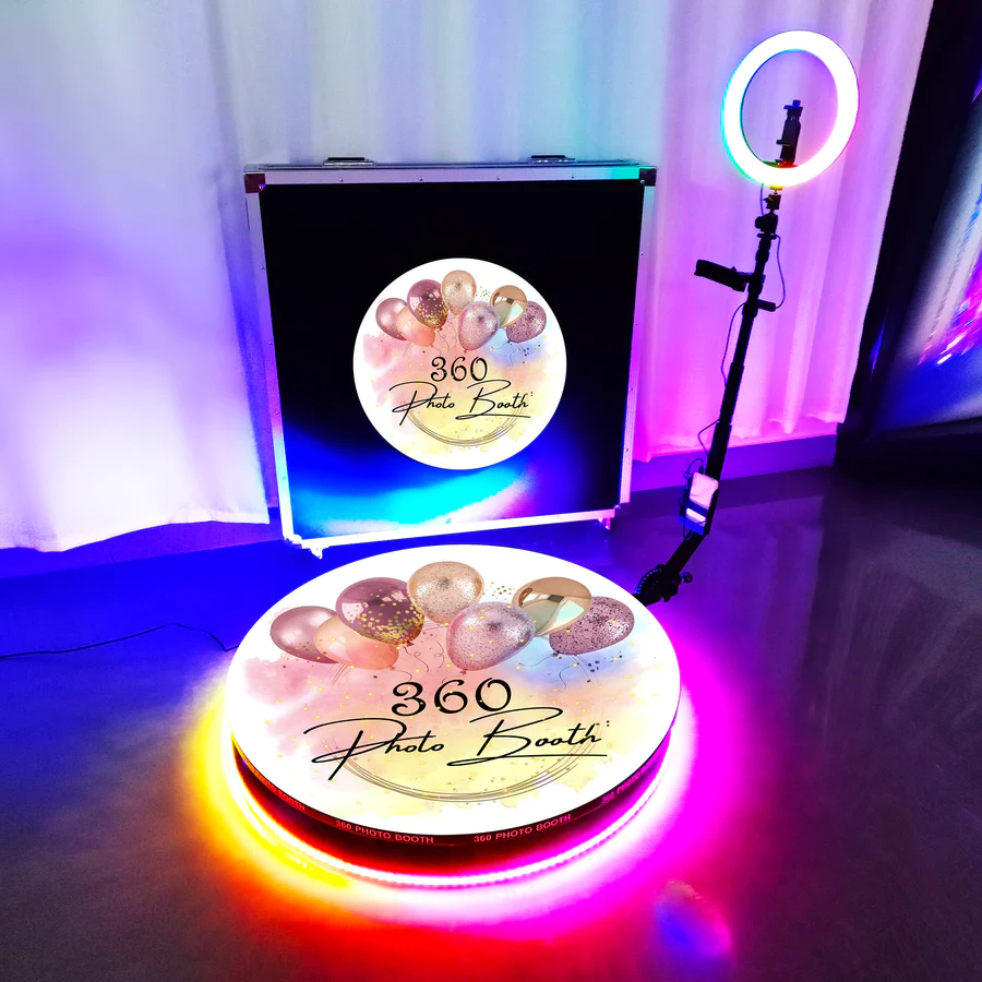 360 Video and Photo Booth Spinning Display Platform - 27 (68cm) Inches in  2023